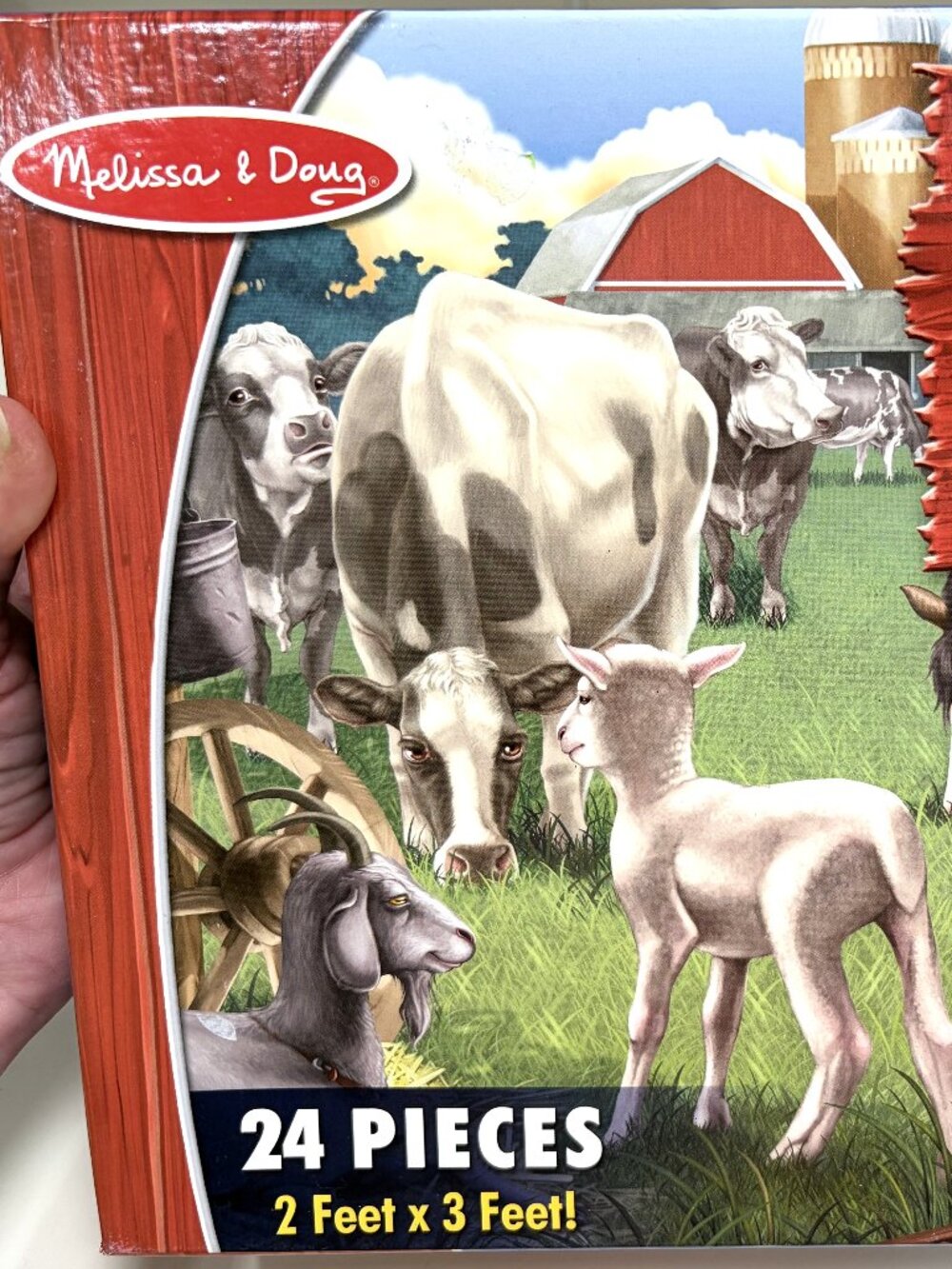 Melissa & Doug Farm Friends 24-Piece Floor Puzzle 2' x 3'
